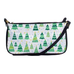 Christmas Tree Pattern Shoulder Clutch Bag