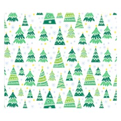 Christmas Tree Pattern Double Sided Flano Blanket (small)  by designsbymallika