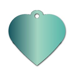 Blue Shades Dog Tag Heart (two Sides) by designsbymallika