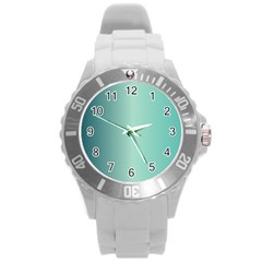 Blue Shades Round Plastic Sport Watch (l) by designsbymallika