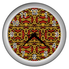 Rby 90 Wall Clock (silver) by ArtworkByPatrick