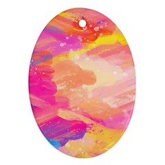 Colourful Shades Ornament (oval) by designsbymallika