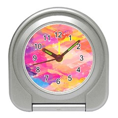 Colourful Shades Travel Alarm Clock by designsbymallika