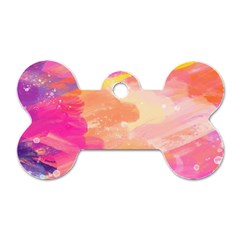 Colourful Shades Dog Tag Bone (one Side) by designsbymallika