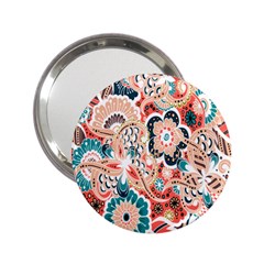 Baatik Floral Print 2 25  Handbag Mirrors by designsbymallika