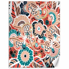 Baatik Floral Print Canvas 18  X 24  by designsbymallika