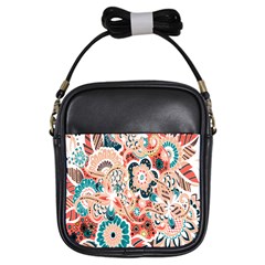 Baatik Floral Print Girls Sling Bag by designsbymallika