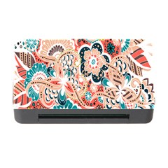 Baatik Floral Print Memory Card Reader With Cf by designsbymallika