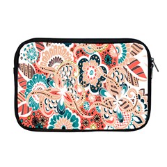 Baatik Floral Print Apple Macbook Pro 17  Zipper Case by designsbymallika