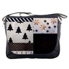 Christmas Pattern Messenger Bag by designsbymallika