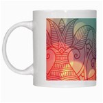 mandala pattern White Mugs Left