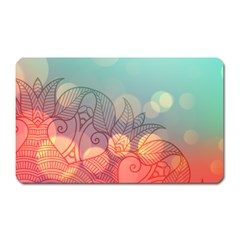 Mandala Pattern Magnet (rectangular) by designsbymallika