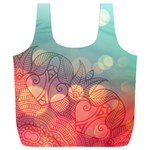 mandala pattern Full Print Recycle Bag (XXXL) Back