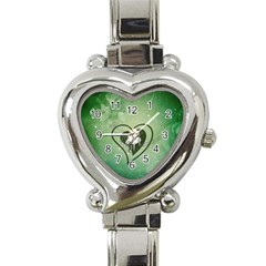 Music, Piano On A Heart Heart Italian Charm Watch by FantasyWorld7