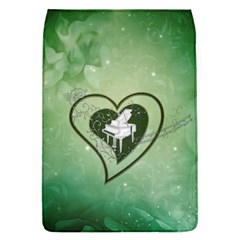 Music, Piano On A Heart Removable Flap Cover (s) by FantasyWorld7