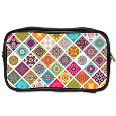 Ethnic Mandala Pattern Toiletries Bag (two Sides) by designsbymallika