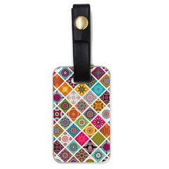 Ethnic Mandala Pattern Luggage Tag (one Side) by designsbymallika