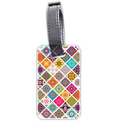 Ethnic Mandala Pattern Luggage Tag (two Sides) by designsbymallika