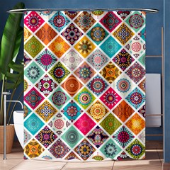 Ethnic Mandala Pattern Shower Curtain 60  X 72  (medium)  by designsbymallika