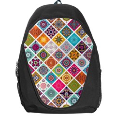 Ethnic Mandala Pattern Backpack Bag by designsbymallika