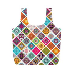 Ethnic Mandala Pattern Full Print Recycle Bag (m) by designsbymallika