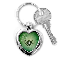 Music, Piano On A Heart Key Chain (heart) by FantasyWorld7