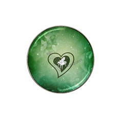 Music, Piano On A Heart Hat Clip Ball Marker (4 Pack) by FantasyWorld7