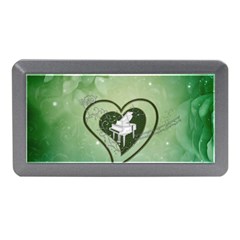 Music, Piano On A Heart Memory Card Reader (mini) by FantasyWorld7