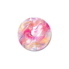 Pink Paint Brush Golf Ball Marker by designsbymallika