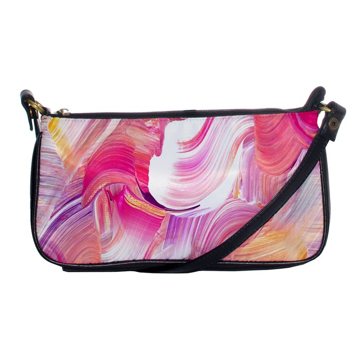 pink paint brush Shoulder Clutch Bag