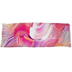 Pink Paint Brush Body Pillow Case (dakimakura) by designsbymallika