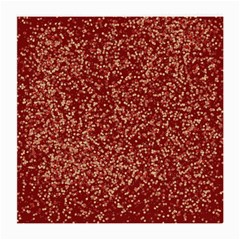 Burgundy Red Confetti Pattern Abstract Art Medium Glasses Cloth