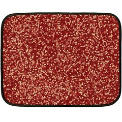 Burgundy Red Confetti Pattern Abstract Art Fleece Blanket (Mini)