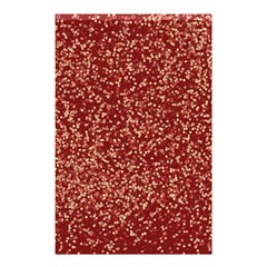 Burgundy Red Confetti Pattern Abstract Art Shower Curtain 48  x 72  (Small) 