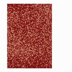 Burgundy Red Confetti Pattern Abstract Art Small Garden Flag (Two Sides)