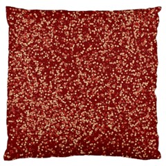 Burgundy Red Confetti Pattern Abstract Art Large Cushion Case (One Side)