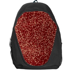 Burgundy Red Confetti Pattern Abstract Art Backpack Bag