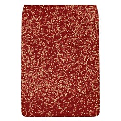 Burgundy Red Confetti Pattern Abstract Art Removable Flap Cover (L)