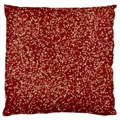 Burgundy Red Confetti Pattern Abstract Art Large Flano Cushion Case (Two Sides)