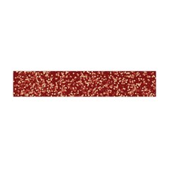 Burgundy Red Confetti Pattern Abstract Art Flano Scarf (Mini)