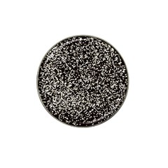 Black And White Confetti Pattern Hat Clip Ball Marker (4 Pack) by yoursparklingshop