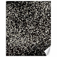 Black And White Confetti Pattern Canvas 16  X 20  by yoursparklingshop