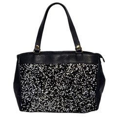 Black And White Confetti Pattern Oversize Office Handbag by yoursparklingshop