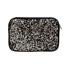 Black And White Confetti Pattern Apple Ipad Mini Zipper Cases by yoursparklingshop