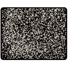 Black And White Confetti Pattern Double Sided Fleece Blanket (medium)  by yoursparklingshop