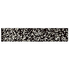 Black And White Confetti Pattern Small Flano Scarf by yoursparklingshop