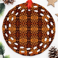 Ab 128 Round Filigree Ornament (two Sides) by ArtworkByPatrick