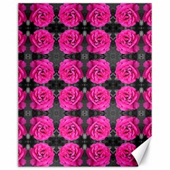 Roses Fleurs Abstrait Canvas 16  X 20  by kcreatif