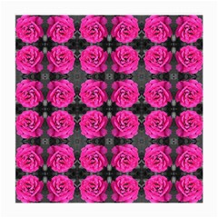 Roses Fleurs Abstrait Medium Glasses Cloth (2 Sides) by kcreatif