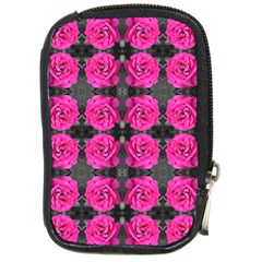 Roses Fleurs Abstrait Compact Camera Leather Case by kcreatif